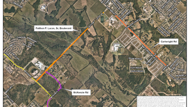 Redesign of Lucas Boulevard in Mesquite to improve traffic and trail system